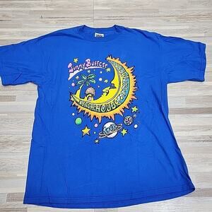 Jimmy Buffett 1999 'Beach House on the Moon' Front/Back Graphic Tour Shirt, XL